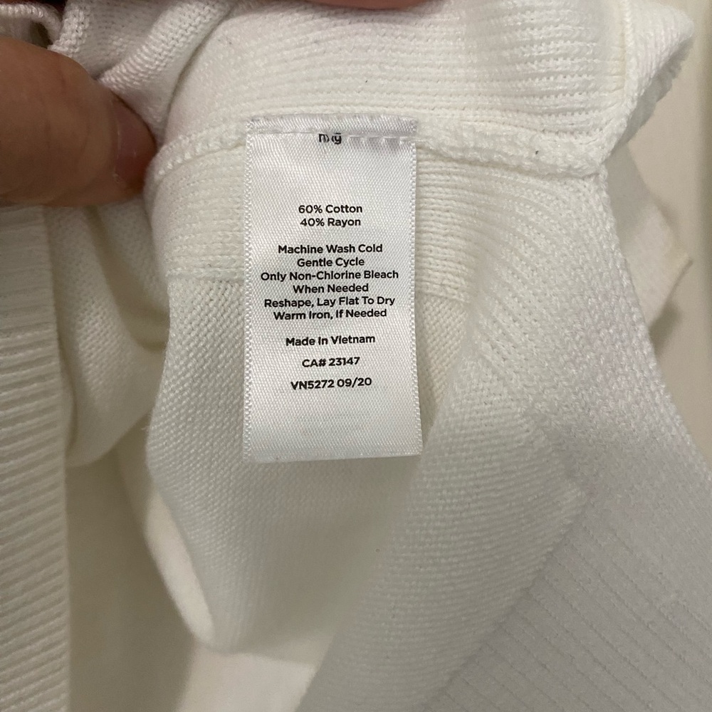 Talbots Ivory Button-Up Cardigan - Picture 5 of 7
